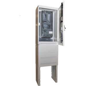 Teco - (AS) Coffret de branchement de trottoir DIN1 avec 2x25D60 + SOCLE - CB.00.00.T