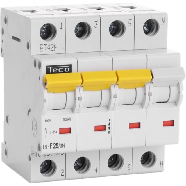 Teco - Disjoncteur Teco 3N 25A curveF NBN C - L9F253N