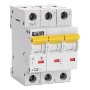 Détails visibles de Disjoncteur tripolaire 25A 4,5kA courbe C pour Disjoncteurs tripolaires,3P