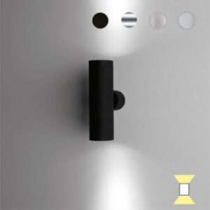 Détails visibles de Applique murale noire GU10 aluminium pour Appliques murales intérieures