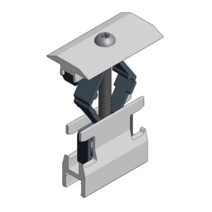Van der Valk - Pince intermédiaire pour profil alu T30 - écartement de pince 28-50mm - alu - 721550