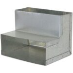 Ventilair - Coude vertical 90° 220x80 ronde galva - 2004000100