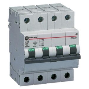 Disjoncteur 3P+N type C 50A 3kA EP30, configuration visible