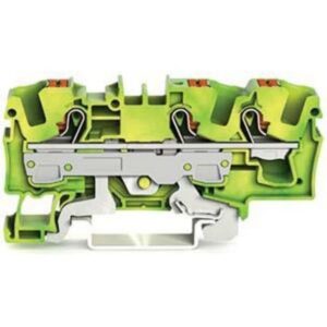 WAGO - Borne de protection pour 3 conducteu avec poussoir 6mm²