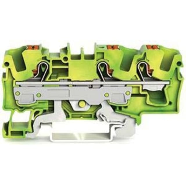WAGO - Borne de protection pour 3 conducteu avec poussoir 6mm²