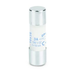 Fusible cylindrique 10x38 3A 1000 VDC, configuration visible