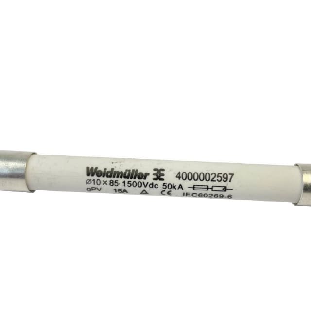 WEIDMUELLER - Fusermedium FUSE WSFL 10X85 15A 1K5V GPV - 4000002597
