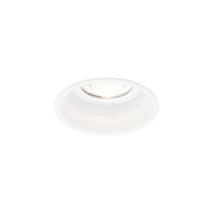 Spot encastrable plafond rond GU5.3 blanc, configuration visible