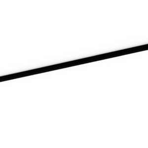 Rail de plafond suspendu 2 m noir, surface brillant