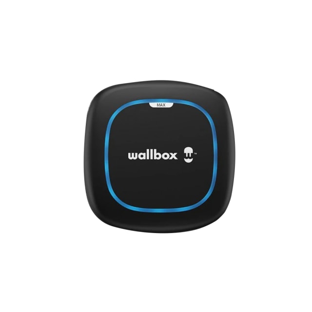 Borne de recharge Pulsar Wallbox détail produit Détails visibles de Borne de recharge Pulsar Max 22 kW câble 5 m Type 2 Noir pour Bornes avec câble