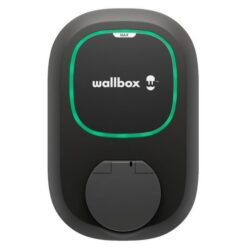 Détails visibles de Borne de recharge Pulsar Max Socket Type 2 22 kW noir pour Bornes avec prise