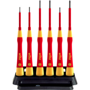 Wiha - Jeu de tournevis de précision PicoFinish electric Fente/Phillips 7 pcs + étui - 42989