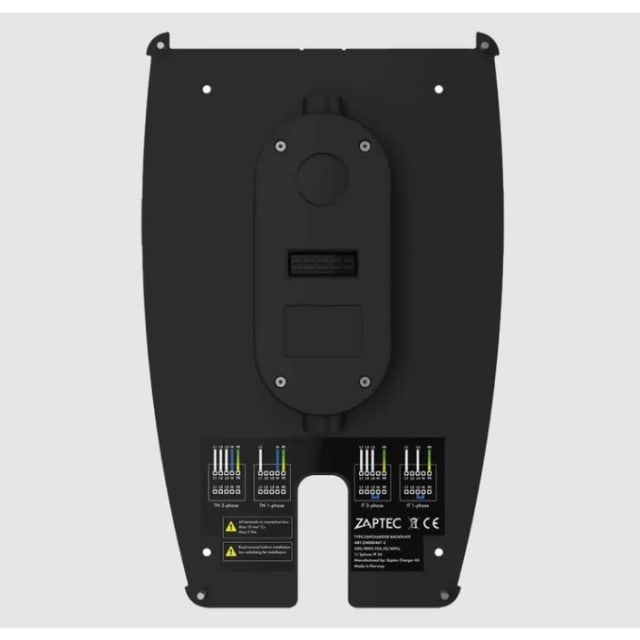 Zaptec - Zaptec Backplate Pro - Montage mural - Noir RAL9017 - Nécessaire pour borne Pro - 900-00033G Zaptec - Zaptec Backplate Pro - Montage mural - Noir RAL9017 - Nécessaire pour borne Pro - 900-00033G