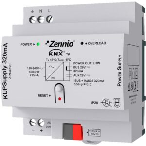 Alimentation KNX 320 mA 29 V rail DIN, montage DIN-rail (DRA)