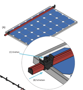 Connecteur de profilé pour montage de panneaux photovoltaïques