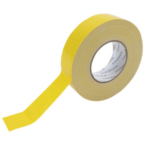 Ruban adhésif toilé jaune 38 mm x 50 m 4651, forme et finition du produit visibles