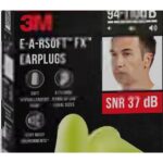 Bouchons d’oreille anti-bruit souples SNR 37 dB E-A-Rsoft FX, configuration visible, vue complémentaire 1