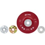Plateau rigide bombé 125 mm filetage M14 5/8, finition Rouge, vue complémentaire 1