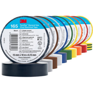 Détails visibles de Ruban isolant électrique PVC multicolore 15 mm x 10 m pour Rubans isolants
