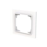 Cadre de finition simple blanc, IP20, vue complémentaire 1