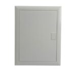 Coffret encastré 24 modules 2 rangées avec porte, finition blanc, vue complémentaire 2