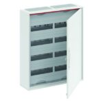 Coffret électrique porte pleine 4 rangées IP44 96 modules, finition blanc, vue complémentaire 2