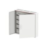 Coffret de distribution porte pleine IP44, finition blanc, vue complémentaire 1