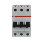 Disjoncteur tripolaire 16A courbe C 6kA 2CDS253001R0164 – Image 2