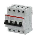 Disjoncteur 4 pôles 63A courbe C 6kA 2CDS254001R0634 – Image 3