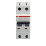 Disjoncteur bipolaire 6A courbe C 10kA, 6 A, vue complémentaire 1
