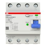 Interrupteur différentiel sélectif type B 4P 63A 300mA, montage barre DIN, vue complémentaire 1