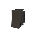Interrupteur de croisement unipolaire anthracite, configuration visible, vue complémentaire 1