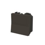 Interrupteur unipolaire anthracite, surface mat, vue complémentaire 1