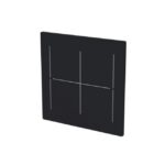 Couvercle noir mat, surface brillant, vue complémentaire 1