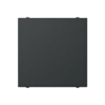 Plaque aveugle 2 modules noir, surface mat, vue complémentaire 1