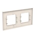 Plaque de finition double blanche, vue complémentaire 1