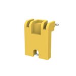 Serrure de verrouillage adaptateur 3 mm, finition Jaune, vue complémentaire 1