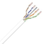Câble réseau Ethernet Cat6 U/UTP LSOH blanc, configuration visible, vue complémentaire 1