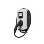 Borne de recharge 3 phases Type 2 32A RFID 7,5 m, configuration visible, vue complémentaire 1