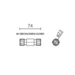 Connecteur étanche IP68 pour câble 3x2,5 mm² 1941, finition anthracite, vue complémentaire 1