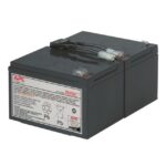 Batterie de remplacement pour onduleur VRLA RBC7, configuration visible, vue complémentaire 2