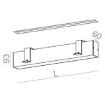 Plafonnier LED encastré blanc SET 198 M930, IP20, vue complémentaire 1
