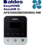 Télécommande IHM pour ventilation simple flux, configuration visible, vue complémentaire 1