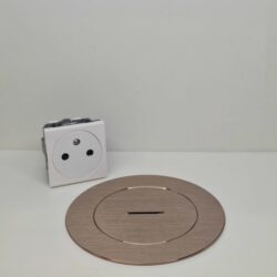 Arpi by Lithoss - Floor outlet - FR/BE - Bronze Stainless Steel Brushed - AR7261317