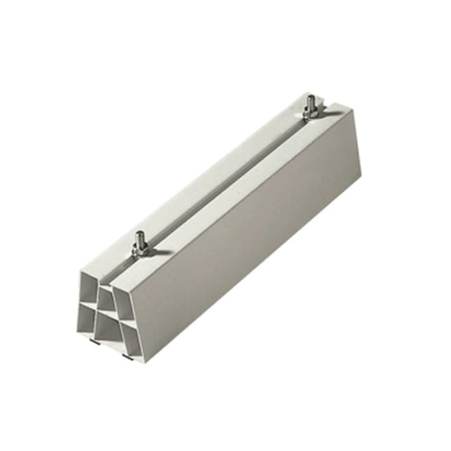 Détails visibles de Support au sol en PVC ivoire 450 x 80 x 80 mm pour Supports pour pompe