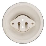 Plafonnier porcelaine noir E27 classe 2 max 60W, dimensions 100 x 52 mm, vue complémentaire 2