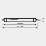 Tube fluorescent T8 G13 lumière noire 36W 1200mm – Image 8