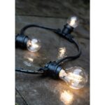 Ampoule LED filament sphérique G45 E27 1W 2700K claire, finition blanc, vue complémentaire 1