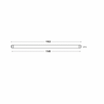 Tube LED T5 G5 16W 1149 mm 3CCT, finition blanc, vue complémentaire 4