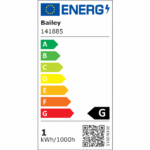 Ampoule LED filament G45 E27 1W 2700K claire anti-brise, finition blanc, vue complémentaire 5